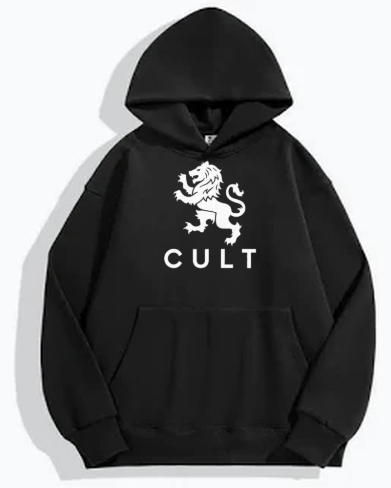 Lion Hoodie in Black
